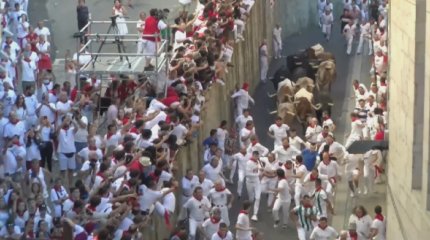 Испанияның Памплона қаласында бұқалар фестивалінде 4 адам жарақат алды