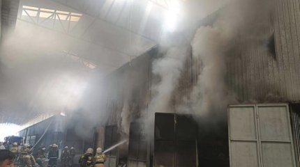 Рынок горит в Алматы