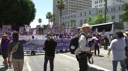 11 тысяч рабочих вышли на забастовку в Лос-Анджелесе
