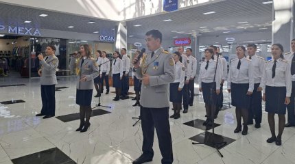 Полицейские Костанайской области запустили челлендж ко Дню Абая