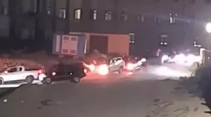 Атыс, айқай-шу: Ақтауда бассыздық жасаған кортеж видеоға түсіп қалды