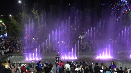 В Костанае запустили светомузыкальный фонтан