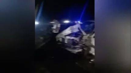 Көлік өртеніп кеткен: Түркістан облысында жол апатынан 4 адам қаза тапты