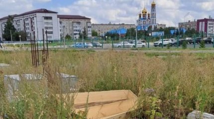 Пустой гроб на одной из улиц переполошил Петропавловск