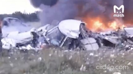 Самолет Евгения Пригожина разбился с пассажирами на борту