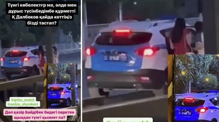 «Түнгі көбелектерді» тасып жүр»: ІІМ атышулы видеоға қатысты пікір білдірді