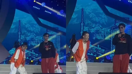 "Ұл тап". Әнші Kalifarniyaның әйелі сахнада халыққа сәлем салды