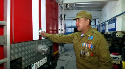 Қызылжарда Қоспановтар отбасының мүшелері түгел төтенше жағдай саласында еңбек етеді