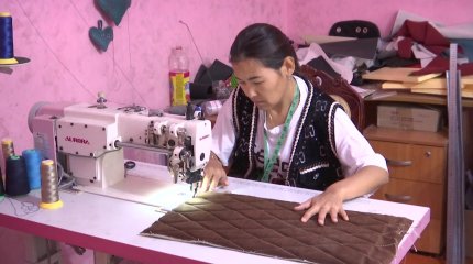 Қызылордалық ерлі-зайыпты тігіншілер балаларын да еңбекке баулуда