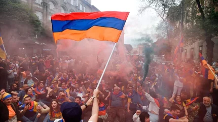 Еревандағы митинг кезінде 45 адам ұсталды