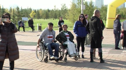 Елордада Республика күніне орай "Жігерлі Жандар" парамарафоны өтті