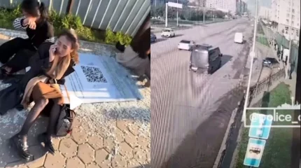 Астанада автокөлік аялдамада тұрған адамдарды қағып кетті