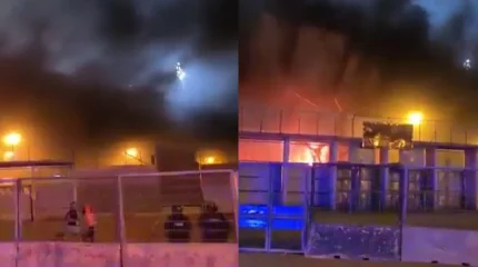 "Мүлде жарамсыз болып қалды": Жанкүйерлер стадионды өртеп жіберді