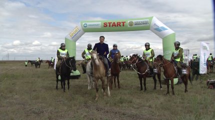 "Ұлы дала жорығы": Шабандоздар Астанадан Түркістанға қарай жолға шықты