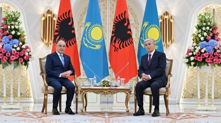 Как встречали Президента Албании в Акорде