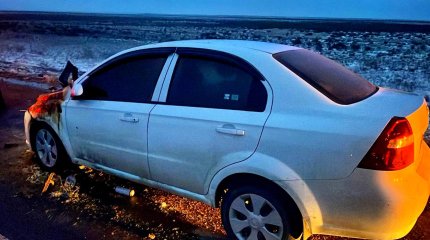 Автомобиль загорелся на ходу в области Абай