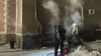 Өскеменде монша өртенді