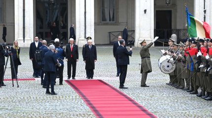 Токаев прибыл в Квиринальский дворец для переговоров с президентом Италии