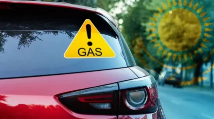 1 қаңтардан бастап Қазақстанда газбен жүретін көліктерге арнайы белгілер орнату міндетті болды