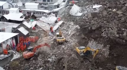 Десятки погибших и раненых из-за схода оползня в Китае