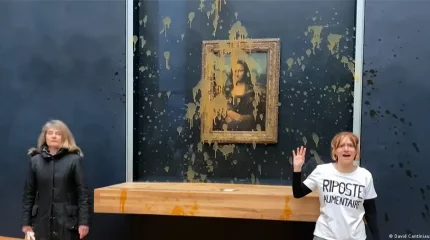 «Мона Лиза» суретінің үстіне сорпа төкті