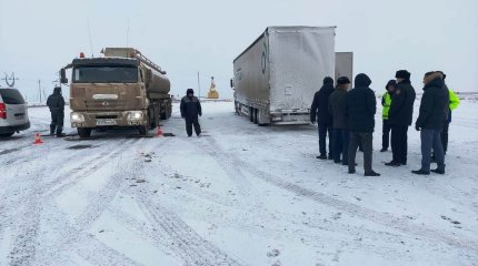 Ауыр жүк көліктері тексерілді