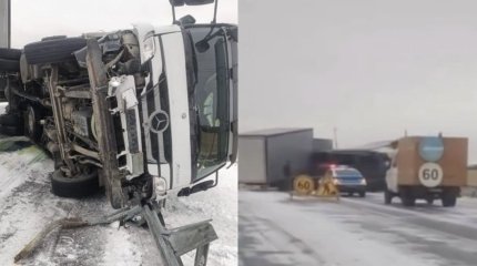 Более двух тысяч ДТП из-за непогоды произошло за день в Акмолинской области