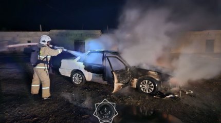 Қызылорда облысында көлік өртенді