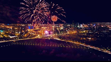 Больше 10 тысяч астанчан наблюдали за салютом в Астане