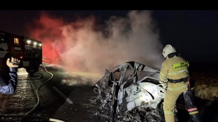 Авто сгорело дотла: четыре человека погибли на атырауской трассе