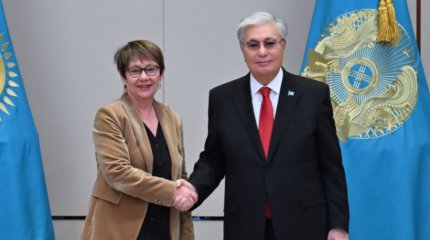 Президент Еуропалық қайта құру және даму банкінің басшысы Одиль Рено-Бассомен кездесті