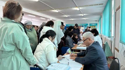 Үлкен ауылы тұрғындары референдумға белсенді қатысуда