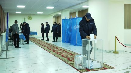 Қызылжарда әскери академия мамандары алғашқылардың бірі болып дауыс берді