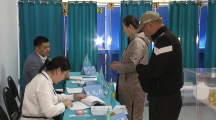 Алматы өңірінде де дауыс беру белсенді жүріп жатыр