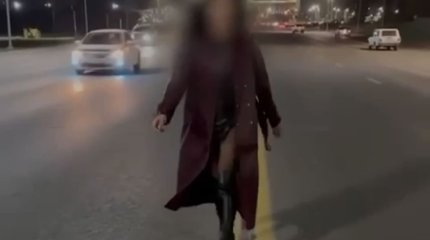 За эффектное видео на двойной сплошной наказали жительницу Усть-Каменогорска