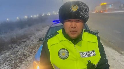 Снегопад и ветер: дорога на Усть-Каменогорск временно закрыта