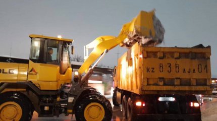 20 тысяч кубометров снега вывезли за день из Астаны