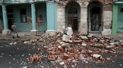 Кубадағы екі жойқын жер сілкінісінің салдары