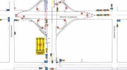 Общественный транспорт Астаны меняет маршрут движения из-за строительства LRT