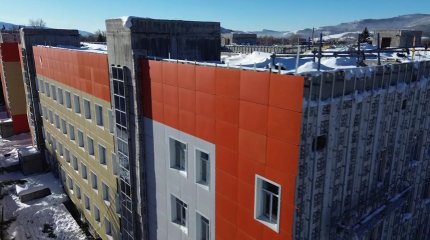 Риддердегі аурухана кешенінің құрылысы аяқталуға жақын