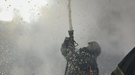 Котельная загорелась в Караганде