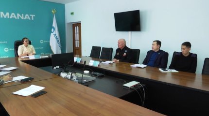Қызылжарда «AMANAT» партиясының мүшелері әскери-патриоттық тәрбиелеу мәселелерін қаузады