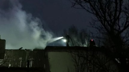 В Вильнюсе грузовой самолет упал во двор жилого дома