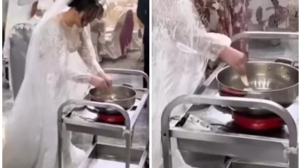 Желіде той үстінде бауырсақ пісірген қалындықтың видеосы тарады