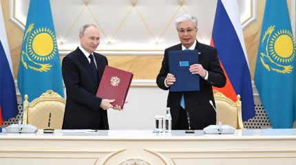 Об углублении партнерства в условиях нового глобального порядка договорились Токаев и Путин