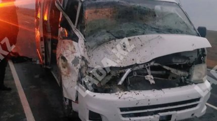 Маңғыстау облысында мұнайшылар мінген автобус апатқа ұшырады