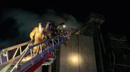 Щучьеде астық қабылдау пункттерінің бірінде өрт шықты