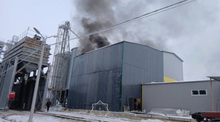 Элеватор горел в СКО