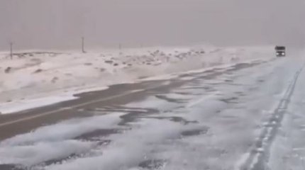 Сауд Арабиясында қар жауды