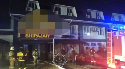 Санаторий загорелся в Туркестанской области